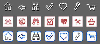 Three new icon sets to choose from.